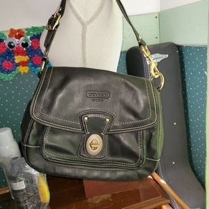 COACH ALI LEGACY LEATHER SHOULDER BAG